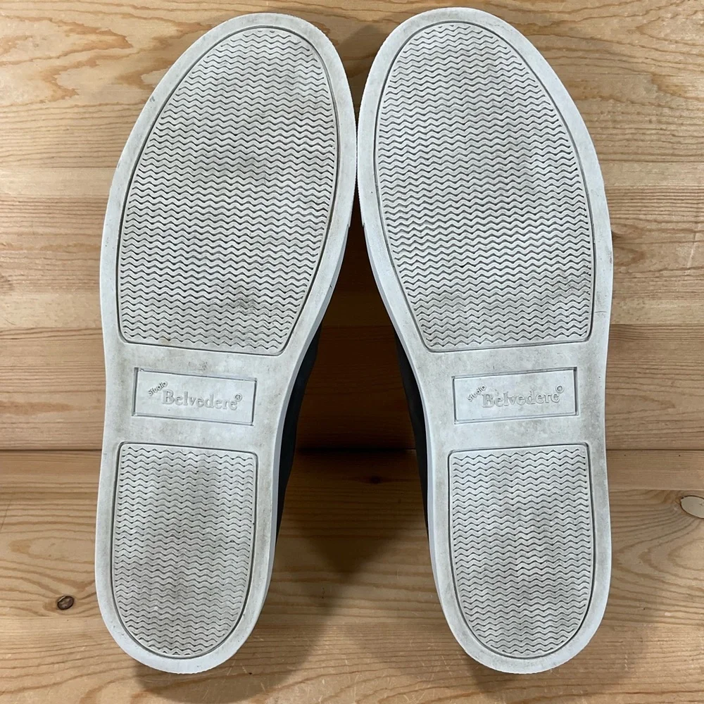 Belvedere Studio James Sneakers Size Men’s 10.5 D Blue White Leather